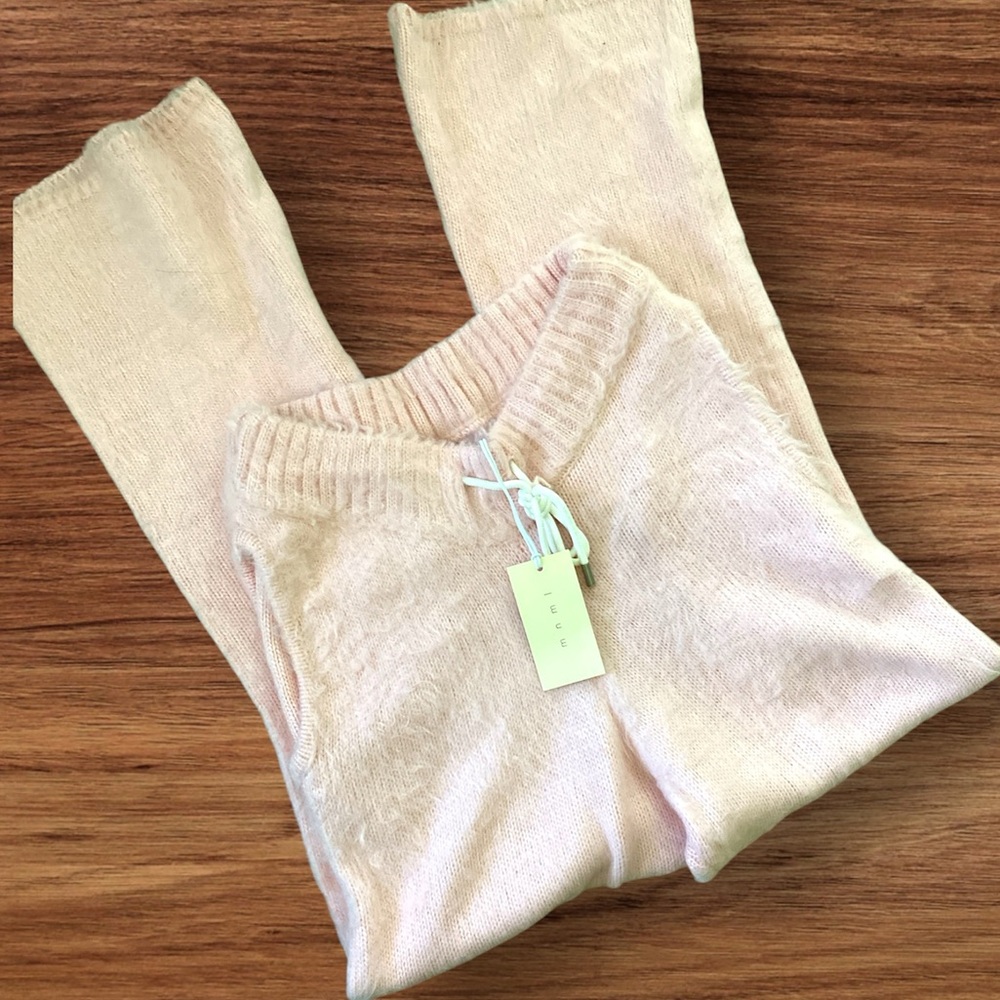 NWT MNML Men's pink  Fuzzy Pants ,  , Small